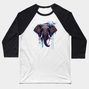 Elephant Splash Art: Majestic Fantasy Visualization #1 Baseball T-Shirt